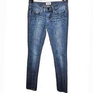 Mudd Y2K Rhinestone Jeans Size 3 Studded Low Rise Glam Denim